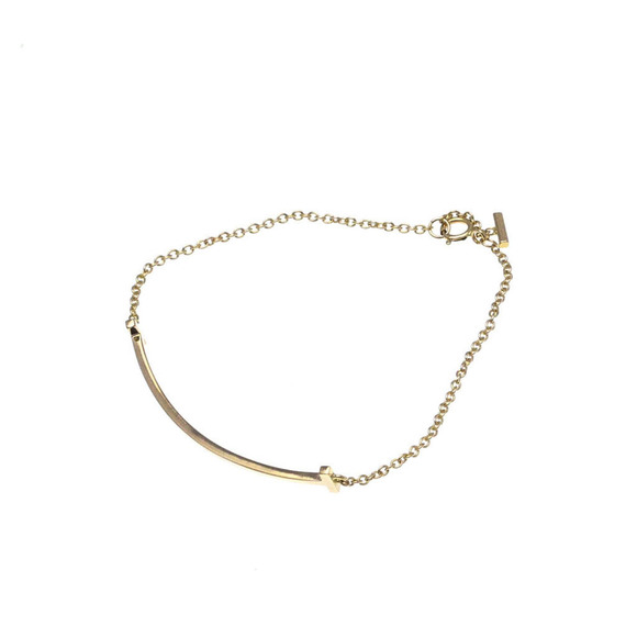 TIFFANY SMILE 18K Pink Gold Charm Bracelet - Picture 1 of 10